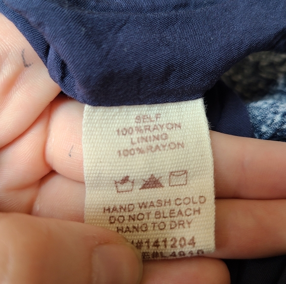 Hem & Thread Blue Boho Strappy Tassel Maxi Dress - Picture 6 of 6